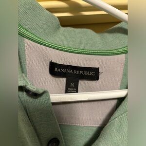Banana Republic mint green polo size medium